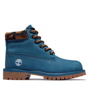 Timberland Premium 6 Inch Albastri Camuflaj | SN-TBL46610